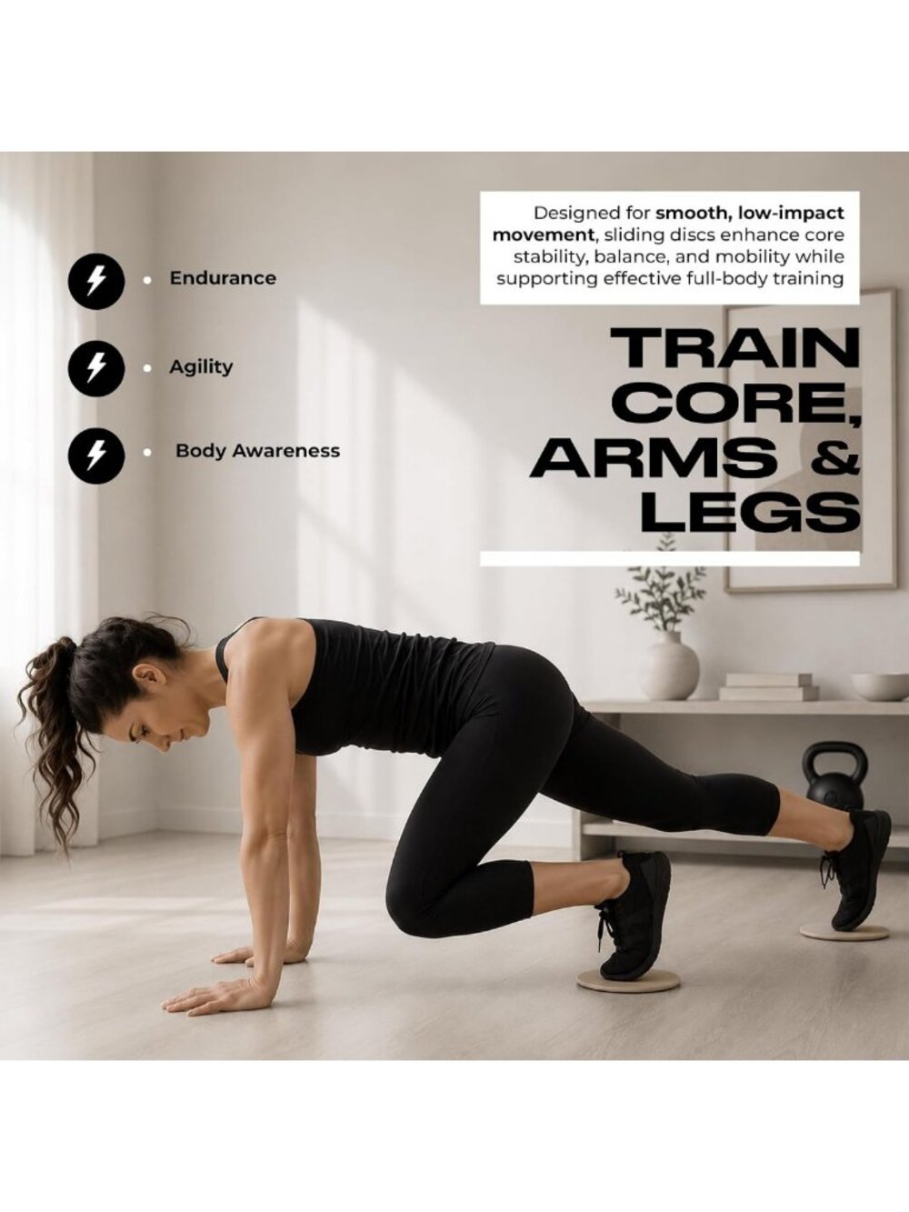 Complete Pilates Kit for Home Workouts – Resistance Bands, Ring, Ball & Discs - Picture 7 of 8
